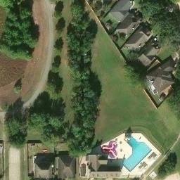 Harris County Beach Volleyball Court #14 — aerial view