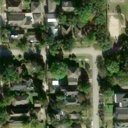 Houston Heights Beach Volleyball Court — aerial view