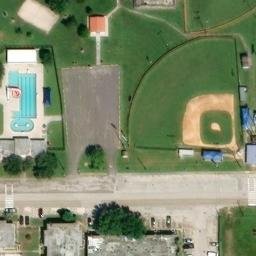 Jacinto City Beach Volleyball Court — aerial view