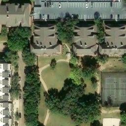 Gulfton Beach Volleyball Court #13 — aerial view