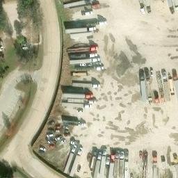Sand Volleyball Court, Mission Bend, TX — aerial view