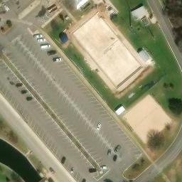 New Braunfels Beach Volleyball Court #1 — aerial view