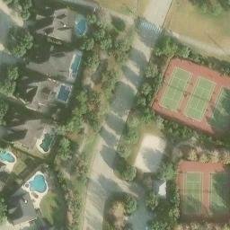 Beach Volleyball at Cross Creek Ranch Arbor Park — aerial view