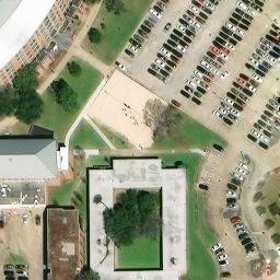 Sharpstown Beach Volleyball Court — aerial view
