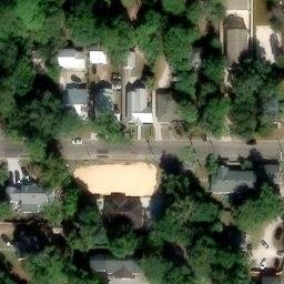 Sand Volleyball Court, Gainesville, FL — aerial view