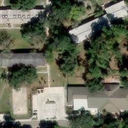 Corry Village Volleball Court — aerial view