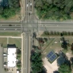 Sand Volleyball Court, Gainesville, FL — aerial view