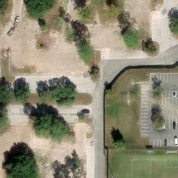 Maguire Village Volleyball Court — aerial view