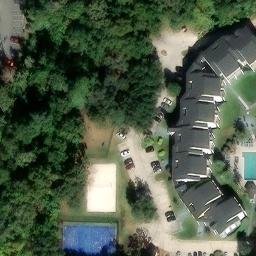 Sand Volleyball Court, Gainesville, FL — aerial view