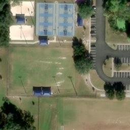 Sand Volleyball Court, Gainesville, FL — aerial view