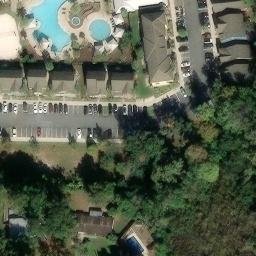 Sand Volleyball Court, Gainesville, FL — aerial view