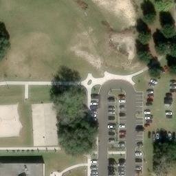 Sand Volleyball Court, Gainesville, FL — aerial view