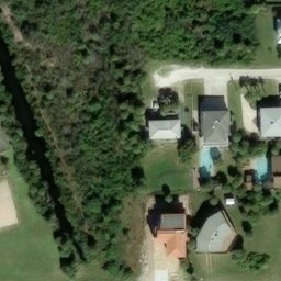 Sand Volleyball Court, Palm Coast, FL — aerial view