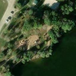 Missouri City Beach Volleyball Court #3 — aerial view