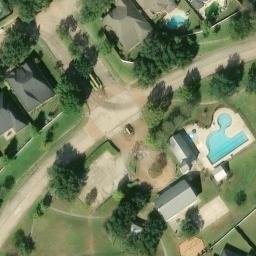 Sand Volleyball Court, Richmond, TX — aerial view