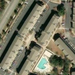 San Antonio Beach Volleyball Court #48 — aerial view