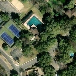 San Antonio Beach Volleyball Court #36 — aerial view