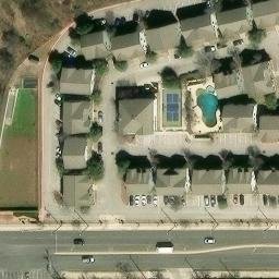 San Antonio Beach Volleyball Court #32 — aerial view