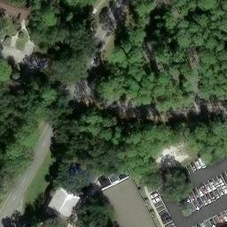 Sand Volleyball Court, Palm Coast, FL — aerial view