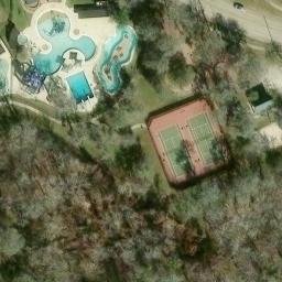 Sugar Land Beach Volleyball Court #1 — aerial view