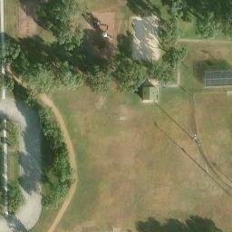 Rosenberg Beach Volleyball Court #2 — aerial view