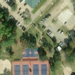 Friendswood Beach Volleyball Court — aerial view