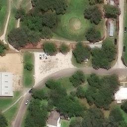 Hallettsville Beach Volleyball Court #1 — aerial view