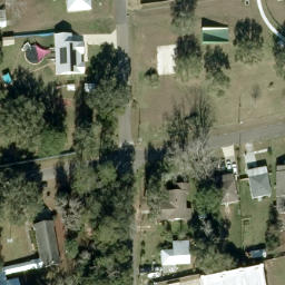 Sand Volleyball Court, Williston, FL — aerial view
