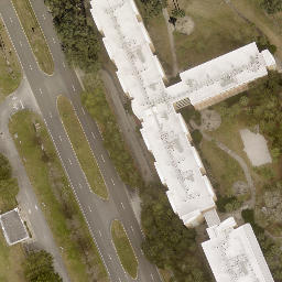 Village Volleyball — aerial view