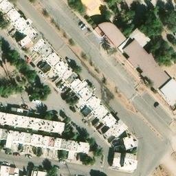 cancha de volleyball — aerial view
