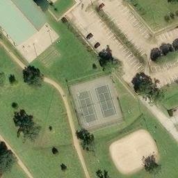 Lake Jackson Beach Volleyball Court — aerial view