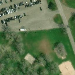 Sand Volleyball Court, Victoria, TX — aerial view