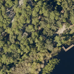 Sand Volleyball Court, Heathrow, FL — aerial view