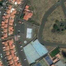 Volleyball Court near Breña Alta — aerial view