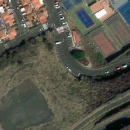 Volleyball Court near Breña Alta — aerial view