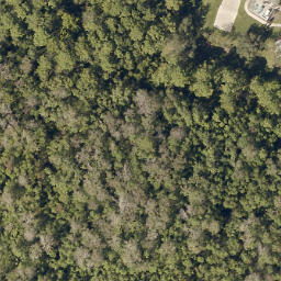 Sand Volleyball Court, Chuluota, FL — aerial view