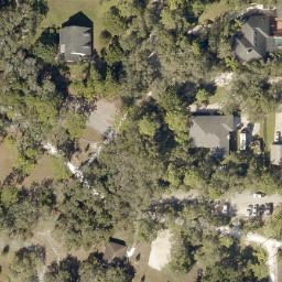 Sand Volleyball Court, Chuluota, FL — aerial view