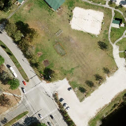 Sand Volleyball Court, Alafaya, FL — aerial view