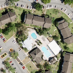 Sand Volleyball Court, Alafaya, FL — aerial view