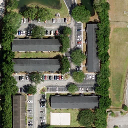 Sand Volleyball Court, Alafaya, FL — aerial view