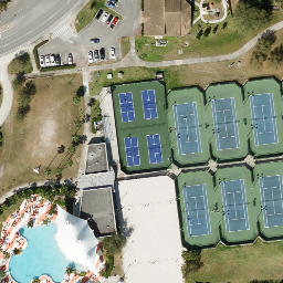 Sand Volleyball Courts — aerial view