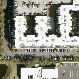 Sand Volleyball Court, Alafaya, FL — aerial view