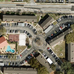 Sand Volleyball Court, Alafaya, FL — aerial view
