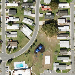 Sand Volleyball Court, Alafaya, FL — aerial view