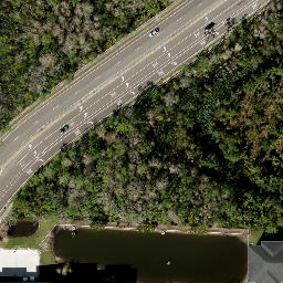Sand Volleyball Court, Alafaya, FL — aerial view