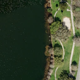 Sand Volleyball Court, Orlando, FL — aerial view