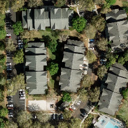 Sand Volleyball Court, Alafaya, FL — aerial view