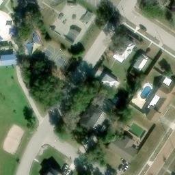 Sand Volleyball Court, Groveland, FL — aerial view