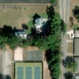 Sand Volleyball Court, Clermont, FL — aerial view