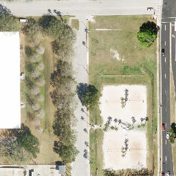Orlando Festival Park Beach Volleyball Courts — aerial view